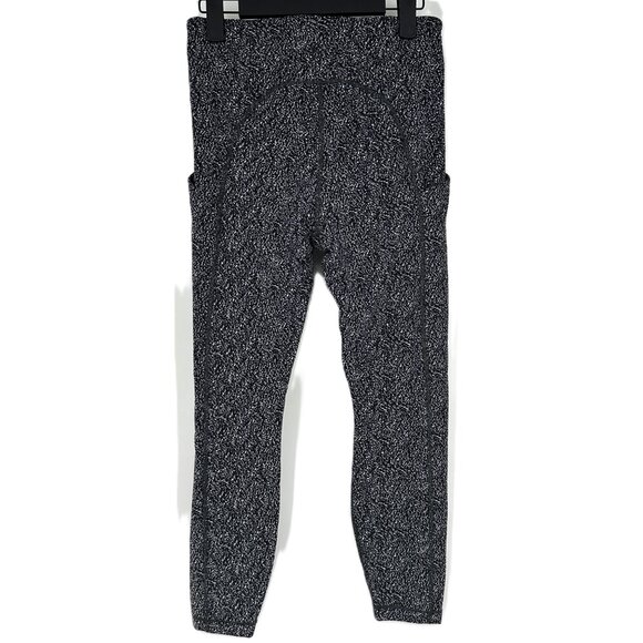 Athleta High Rise Ultimate Stash Pocket‎ Textured 7/8 Tight Black White Small - Picture 4 of 8